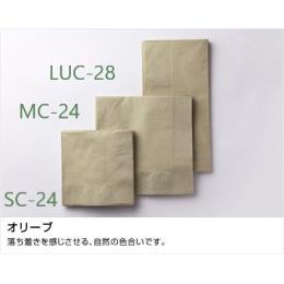 【送料無料】　LUC-28 ２プライ８ツ折ナプキン（オリーブ）2000枚