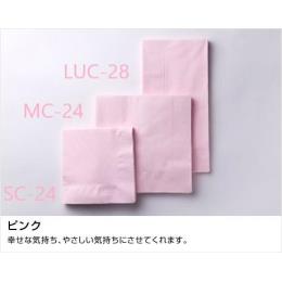 【送料無料】　LUC-28 ２プライ８ツ折ナプキン（ピンク）2000枚